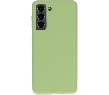 Mobiparts Silicone Cover Samsung Galaxy S21 Pistache Green