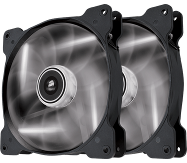 Corsair Air Series SP140 LED White High Static Pressure 140mm Fan Twin Pack, 140mm