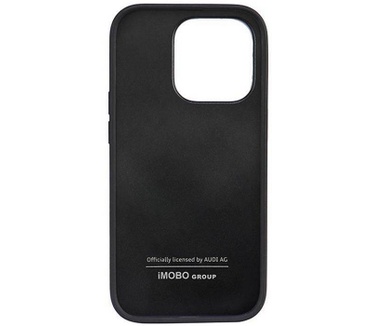 Audi Leather Back Case - Apple iPhone 14 Pro (6.1") - Zwart Zwart