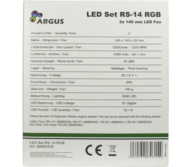 Inter-Tech Argus RGB-Fan Set RS-14