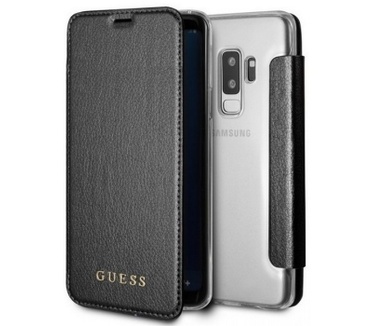 Guess IriDescent Book Case voor Samsung Galaxy S9 Plus - Zwart  Zwart