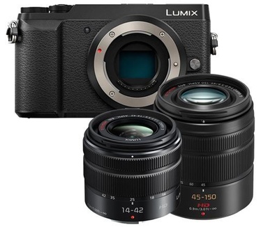 Panasonic Lumix DMC-GX80 + 14-42mm f/3.5-5.6 + 45-150mm f/4.0-5.6 Zwart