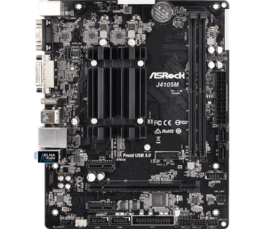 ASRock MB Intel J4105M Gemini Lake M-ATX, 2xD4 2400 USB3 SATA3 (90-MXB6C0-A0UAYZ)