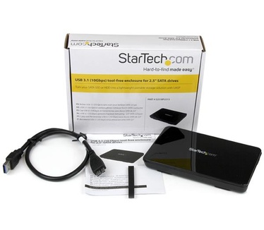 Startech.com USB 3.1 (10 Gbps) gereedschapsloze behuizing voor 2,5 inch SATA-schijven