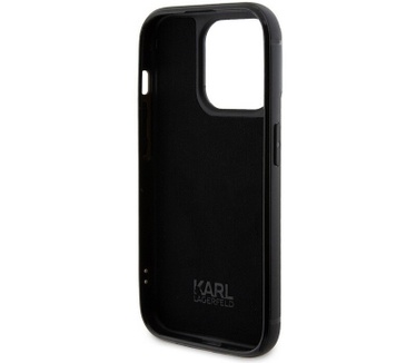 Karl Lagerfeld Rhinestone Back Case iPhone 15 Pro (6.1") - Zilver Zilver