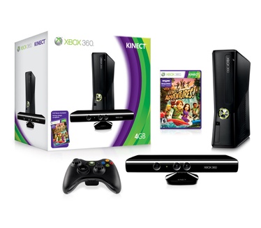 Microsoft Xbox 360 Arcade Slim 4Gb + Kinect bundel Zwart