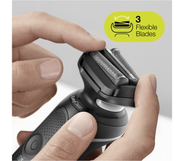 Braun Series 5 50-W4650cs Elektrisch Scheerapparaat Met Oplaadstandaard, EasyClick-opzetstukken, Wit