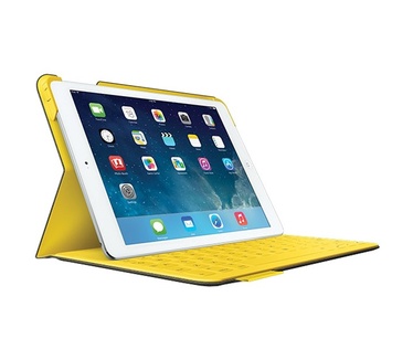 Logitech FabricSkin Keyboard Folio voor iPad Air Grijs-Geel