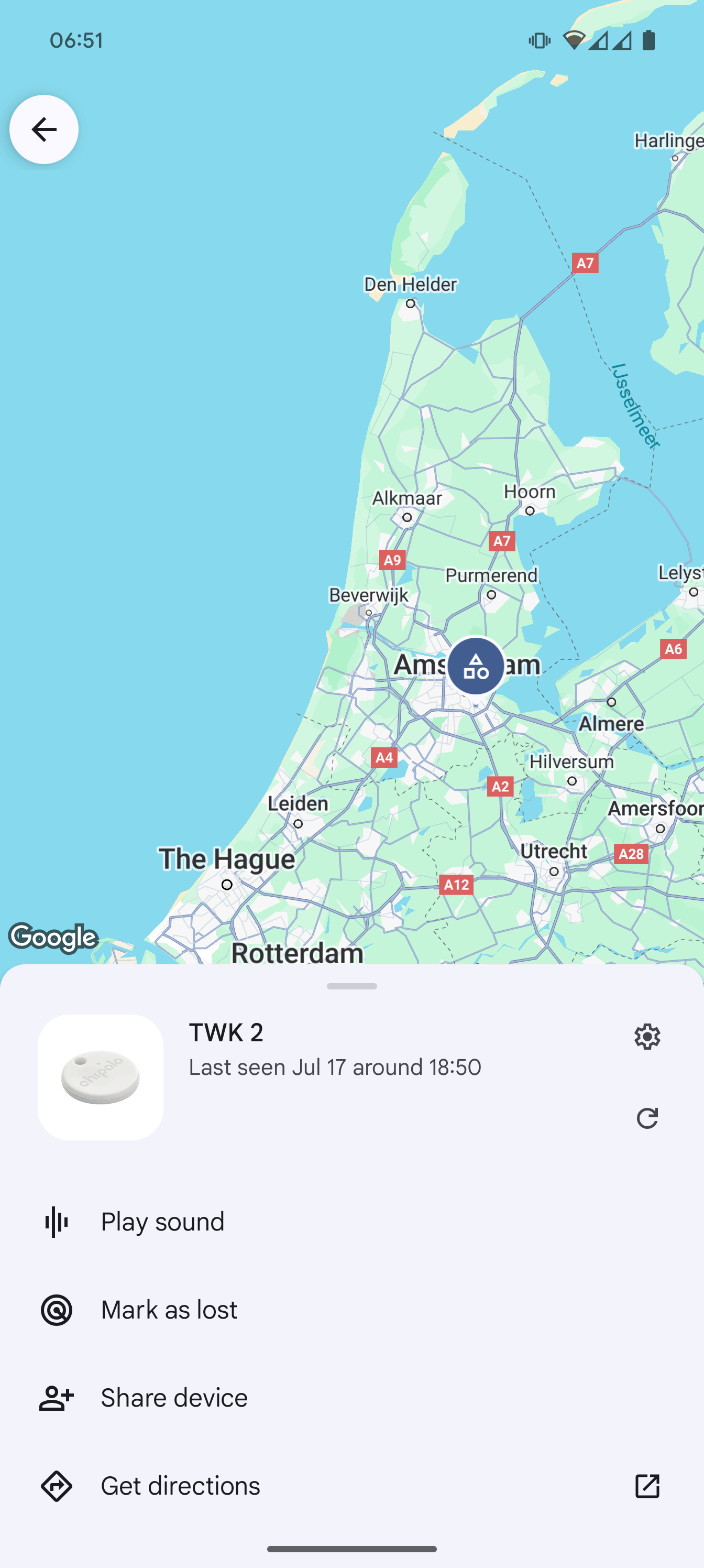 Google Find My Device-app
