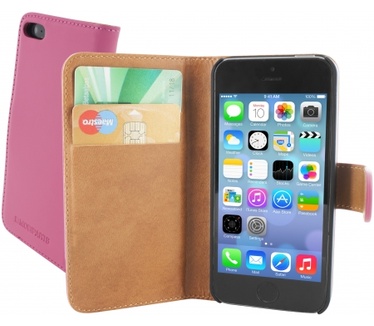 Mobiparts Premium Wallet Case Apple iPhone 5/5S Pink
