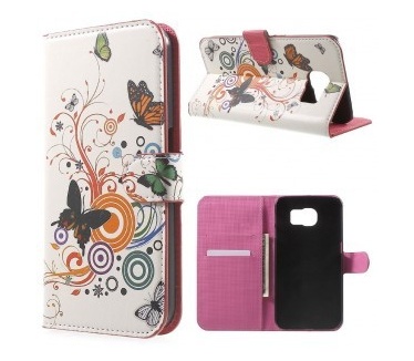 qMust Samsung Galaxy S7 Plus Wallet Case - hoesje met stand - Spring