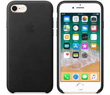 Apple Leren hoesje voor iPhone 8/7  Zwart
