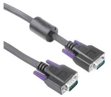 Hama VGA Monitor Cable, 15-pin HDD- 15-pin HDD Plug, 1.8m, 10 pieces