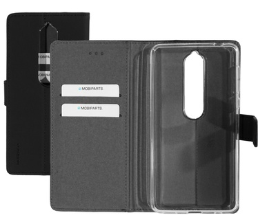 Mobiparts Premium Wallet TPU Case Nokia 6 (2018) Black