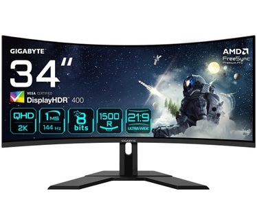 Gigabyte G34WQC A Zwart