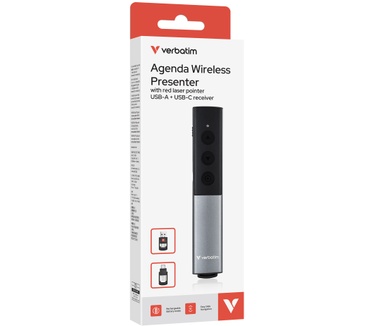 Verbatim Agenda draadloze presenter met rode laseraanwijzer