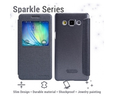 Nillkin Leather Case Samsung Galaxy A5 - Sparkle Series Black