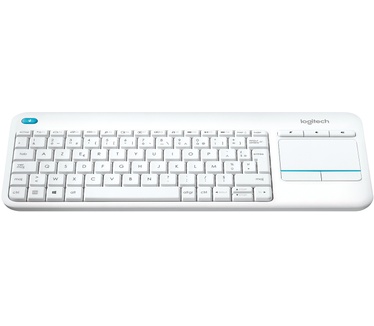 Logitech Wireless Touch K400 Plus (FR) Wit
