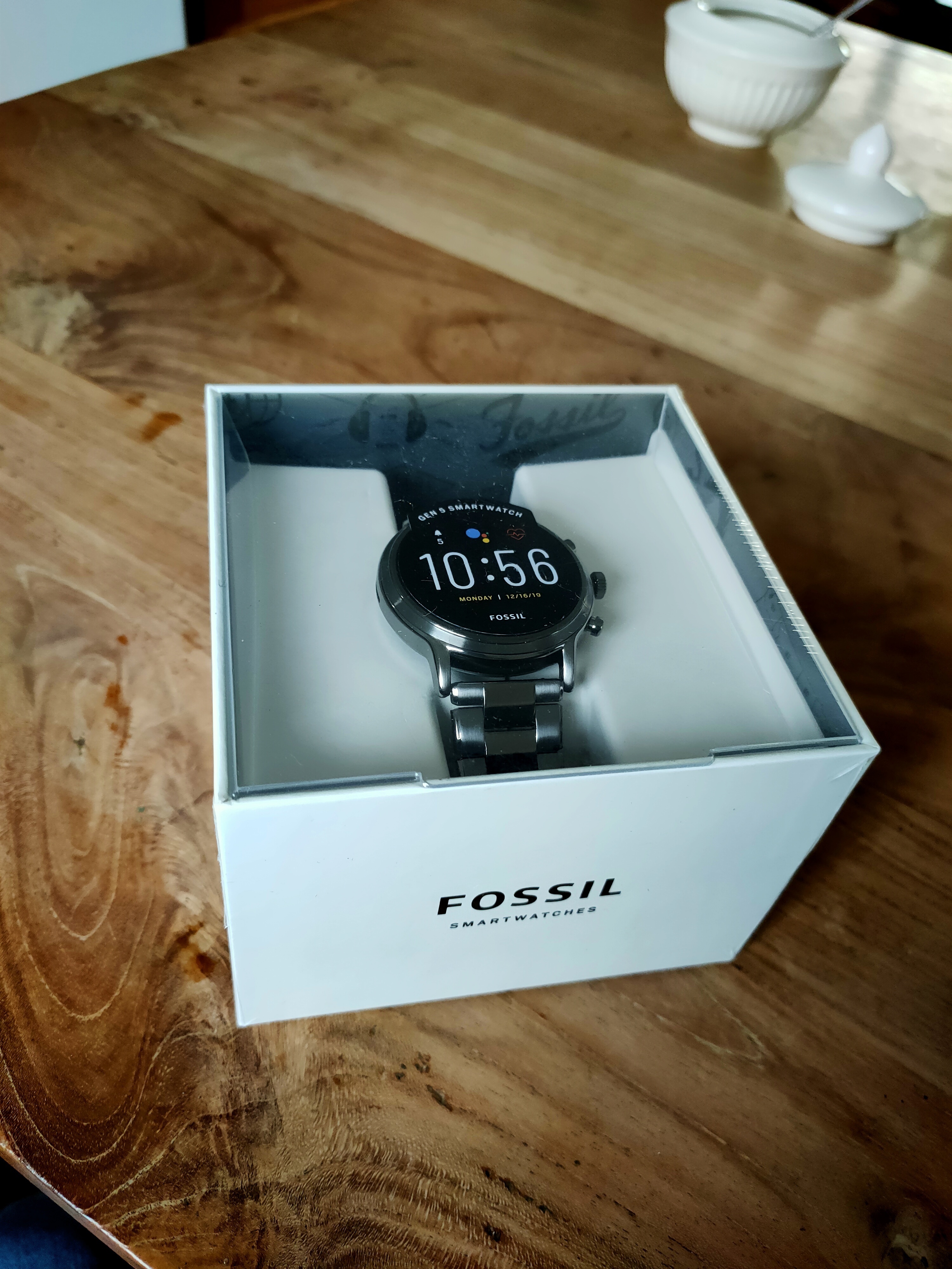 Fossil The Carlyle HR Gen 5 Smoke Stainless Steel Zilver Zilver
