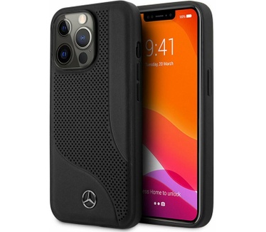 Mercedes-Benz Perforated Hard Case - iPhone 13 Pro (6.1") - Zwart Zwart
