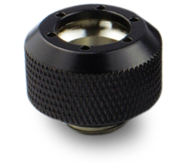 PrimoChill 1/2in. Rigid RevolverSX Fitting &#8211; Satin Black &#8211; 6 Pack
