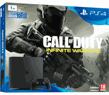 Sony PlayStation 4 Slim 1TB + Call of Duty: Infinite Warfare Zwart