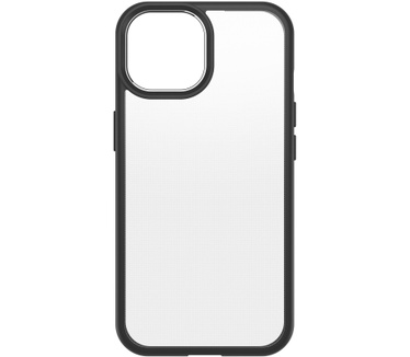 Otterbox React Series voor iPhone 15, Black Crystal (Clear/Black) (iPhone 15) Transparant