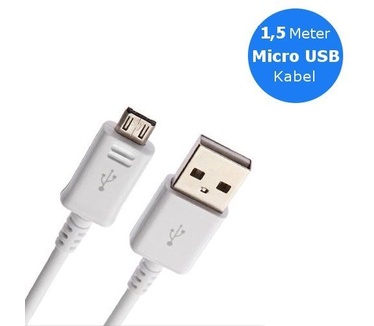 Samsung Originele Micro USB 2.0 data + oplaadkabel 1,5 meter - Wit