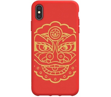 Adidas OR CNY Back Case voor Apple iPhone X/XS (5.8") - Rood Rood