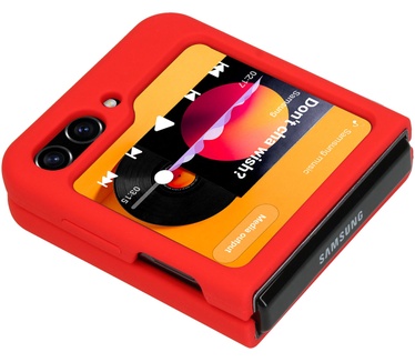 Accezz Liquid Silicone Backcover Samsung Galaxy Z Flip 5 - Rood