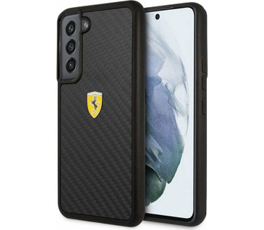Ferrari SF Carbon Hard Case - Samsung Galaxy S22 - Zwart Zwart