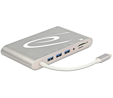 Delock USB-C Docking Station 4K 30Hz Zilver