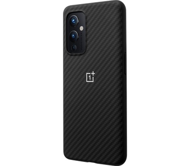 OnePlus 9 Karbon Kevlar TPU Back Cover Zwart