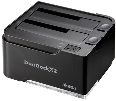 Akasa DuoDock X2 Zwart