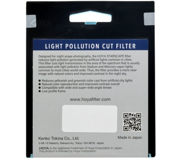 Hoya Starscape Light-Pollution Camera Filter, 72mm