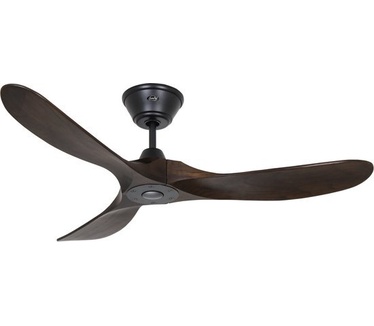 CasaFan ECO GENUINO 122 MS-NB Plafondventilator 11.3 W (Ø x h) 1220 mm x 280 mm Zwart (mat) Met afstandsbediening, Met wintermodus