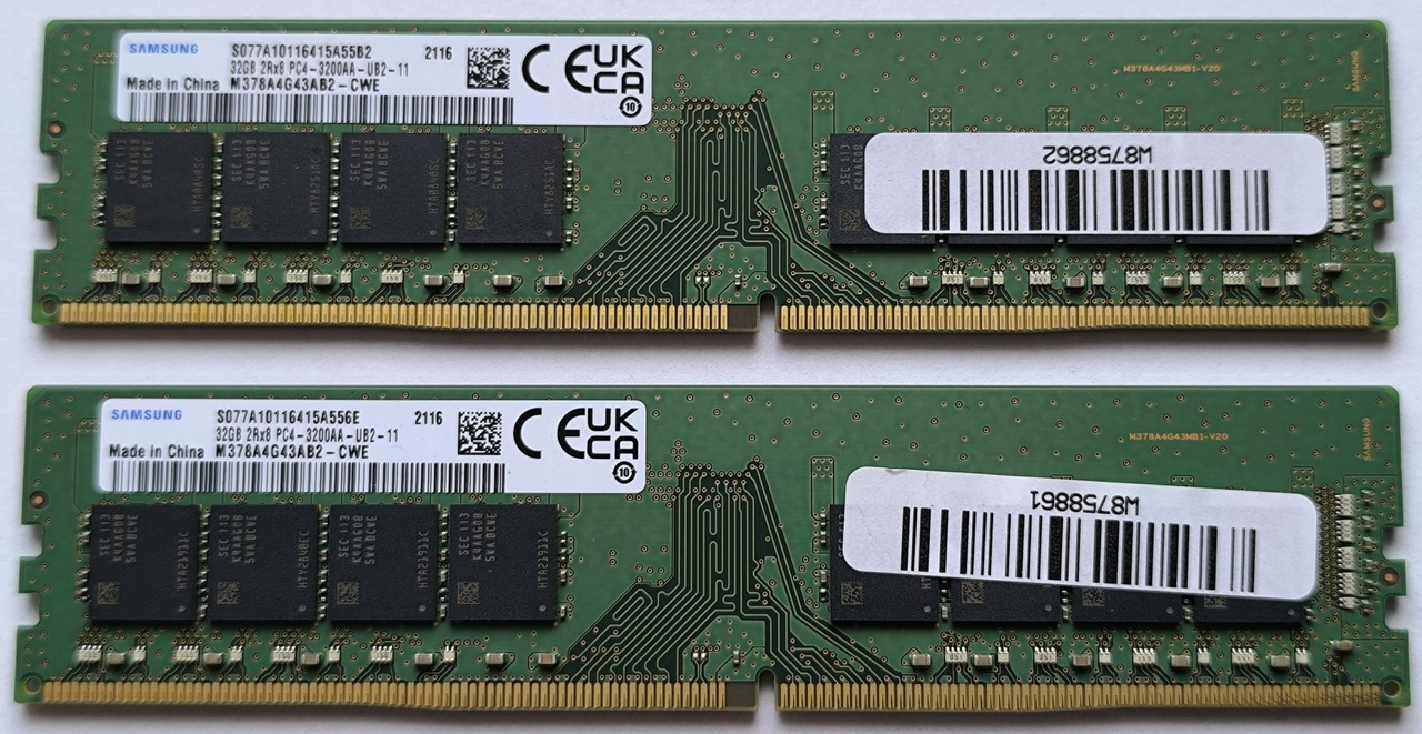 Samsung 32GB 2Rx8 PC4-3200AA-UB2-11 M378A4G43AB2-CWE aangeboden