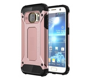 qMust Samsung Galaxy S7 Armor Hybrid Case - Rose Gold