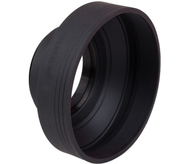 Caruba Rubberen Zonnekap 3in1 49mm
