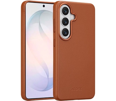Accezz MagSafe Leather Backcover Samsung Galaxy S26 - Sienna Brown