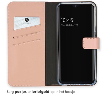 Selencia Echt Lederen Bookcase Samsung Galaxy A14 (5G) - Dusty Pink