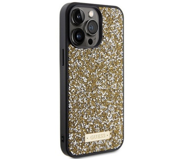 Guess Rhinestones Back Case - Apple iPhone 15 Pro Max (6.7") Goud Goud