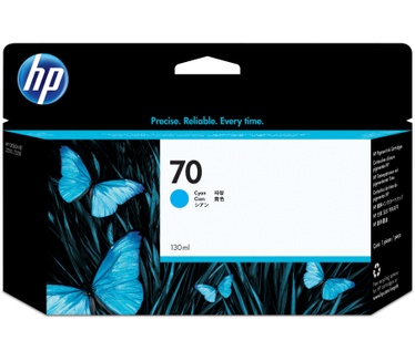 HP 70 130-ml Cyan Ink Cartridge
