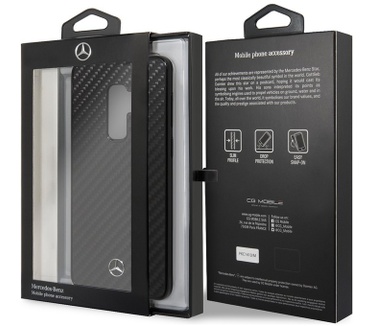Mercedes-Benz Dynamic Carbon HardCase - Samsung Galaxy S9 Plus - Zwart  Zwart