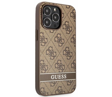 Guess 4G Printed Stripe Back Case iPhone 13 Pro Max (6.7") Bruin Bruin