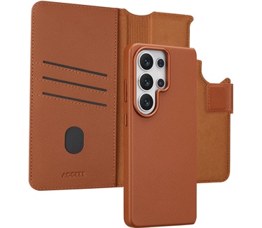 Accezz Leather Bookcase 2-in-1 met MagSafe Samsung Galaxy S26 Ultra - Sienna Brown
