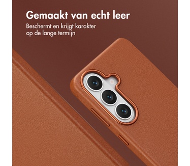Accezz MagSafe Leather Backcover Samsung Galaxy S26 - Sienna Brown