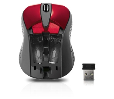 Sweex MI452 Wireless Mouse (Rood)
