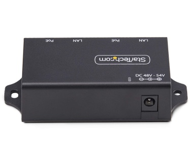 Startech.com 2-Port Gigabit Midspan PoE+ Injector, 10/100/1000Mbps, PoE+ (802.3af/at), 30W, 1Gbps Ethernet, Wandmonteerbaar, Onbeheerde Inline Power Over Ethernet