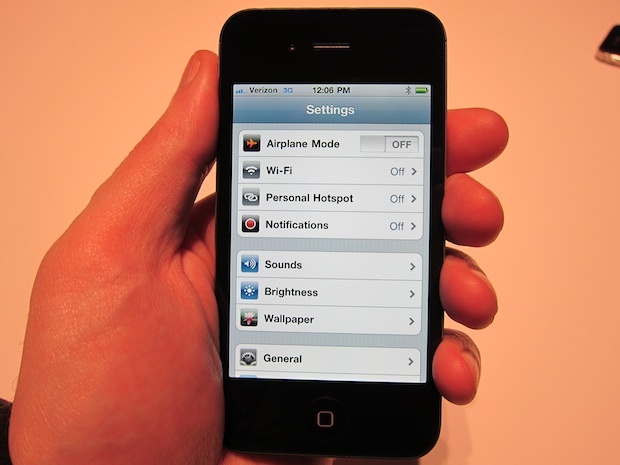 Personal Hotspot op iPhone 4